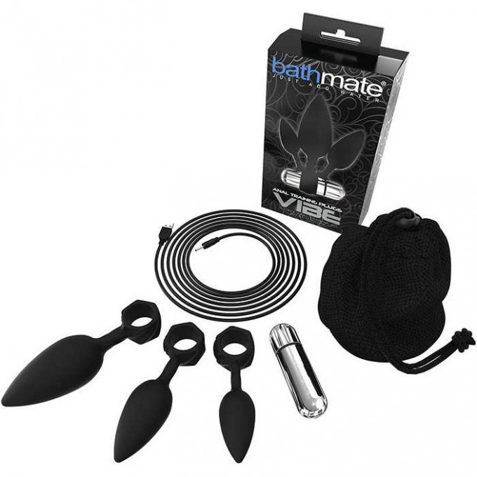 Анальная вибровтулка BATHMATE ANAL TRAINING PLUGS BM-V-VP