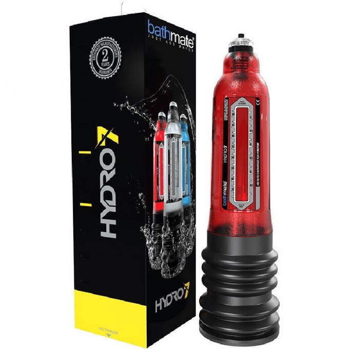 Гидропомпа BATHMATE HYDRO7 BRILLIANT красная BM-H7-BR