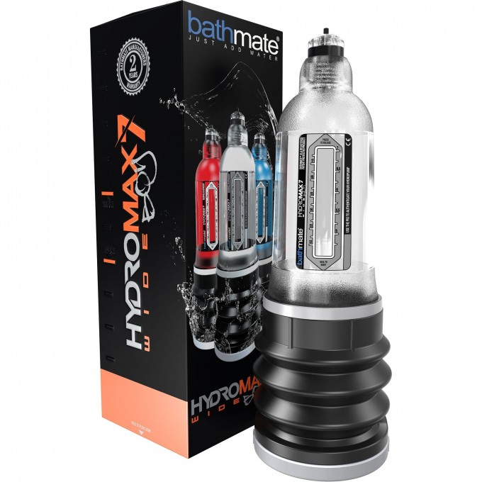 Гидропомпа BATHMATE HYDROMAX7 WIDE BOY прозрачная BM-HM7-WB-CC