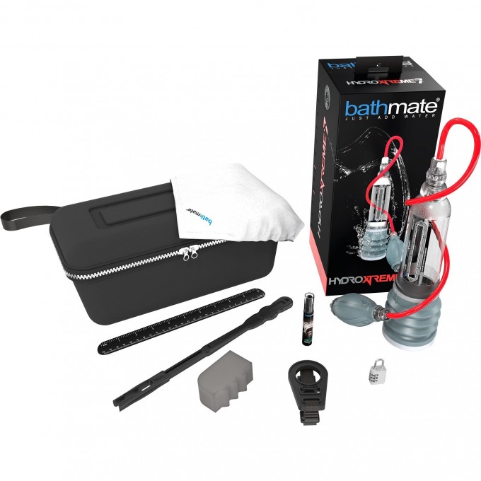 Гидропомпа BATHMATE HYDROXTREME7 WIDE BOY прозрачная BM-HX7WB-CC